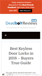 Mobile Screenshot of deadboltreviews.com